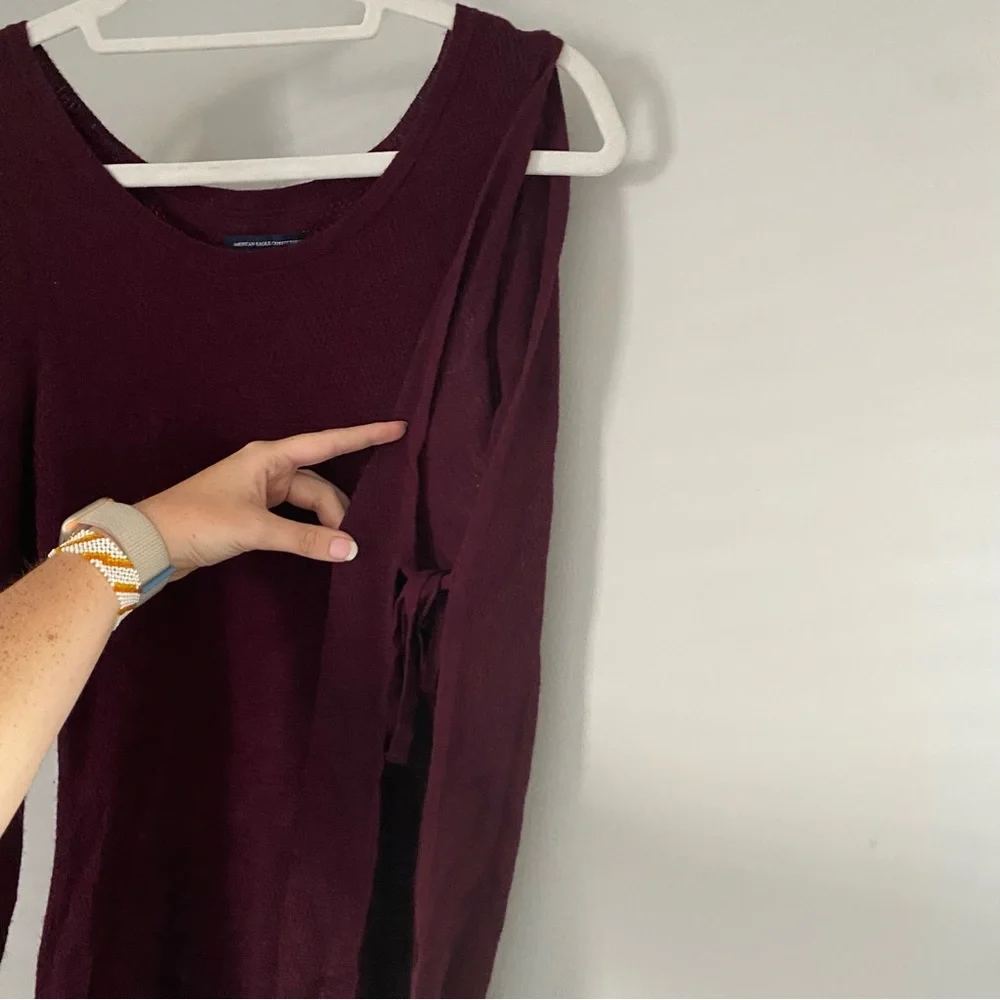 American Eagle Maroon Knit Dress